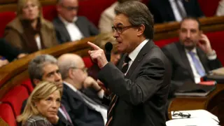 Artur Mas en el Parlamento catalán