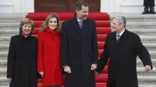 Felipe VI y la Reina Letizia fueron recibidos por el presidente alemán