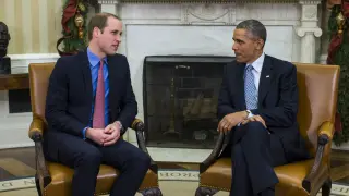 El ?Príncipe Guillermo junto a Barack Obama