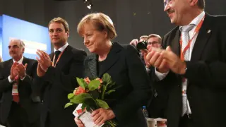 Angela Merkel, de nuevo al frente de su partido