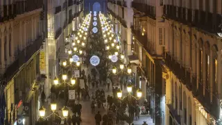 La calle Alfonso en Navidad