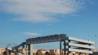 Utebo abre este lunes su nueva pasarela peatonal