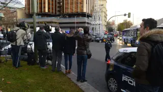 La calle de Génova ha sido cortada por la Policía