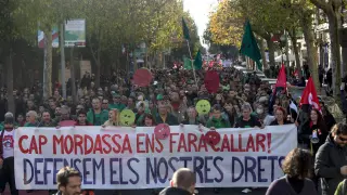 Manifestación contra la 'Ley Mordaza' en Barcelona