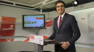 El líder del PSOE, Pedro Sánchez