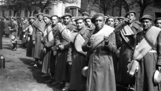 Voluntarios de la División Azul, a punto de partir hacia Alemania