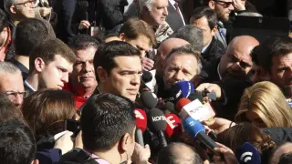 Alexis Tsipras, líder del partido de izquierdas Syriza, favorito en las encuestas