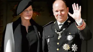 Charlène de Mónaco y el príncipe Alberto, el pasado 19 de noviembre. Efe