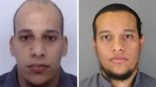 los hermanos Said y Cherif Kouachi, de 34 y 32 años.