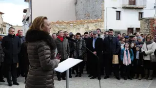Rudi visita la localidad turolense de Cantavieja para inaugurar la residencia