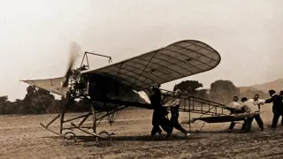 El aviador oscense Gregorio Campaña, en 1911. Foto: Archivo Viñuales