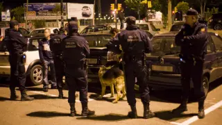 Efectivos de la UAPO de la Policía de Zaragoza