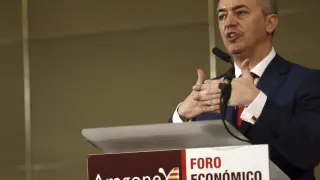 El consejero de Hacienda del Gobierno de Aragón, Javier Campoy
