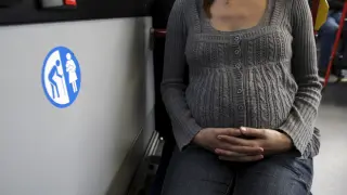 Una mujer embarazada en Zaragoza