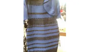 ¿De qué color ves tú el vestido?