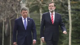 Mariano Rajoy se reunió este martes con el presidente de Colombia
