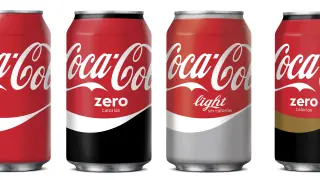 El nuevo diseño de las latas de Coca-Cola, que supone extender al resto de variedades la etiqueta original.