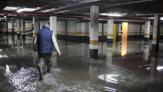 Garaje inundado en Vadorrey