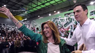 La candidata a la reelección ha vaticinado que este año será bueno para "miles de andaluces".