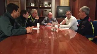 Reunión mantenida en el Ayuntamiento de Alcañiz