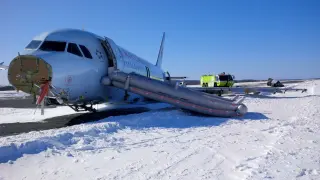 Airbus estrellado en  Canadá