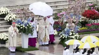 El papa Francisco, este domingo en el Vaticano