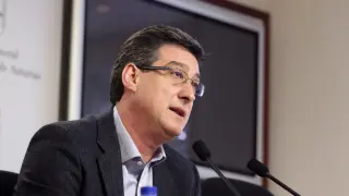 Ignacio Prendes, único candidato de UPyD de Asturias en la rueda de prensa de este jueves presentando la plataforma 'Encuentro'