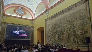 Salón de los tapices del Real Alcázar de Sevilla, durante el preestreno de la quinta temporada de 'Juego de Tronos'