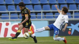 Vallejo ya jugó como lateral derecho contra el Tenerife