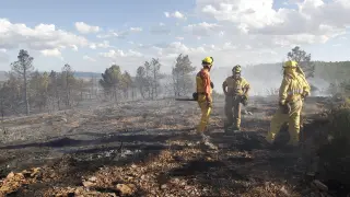 Imagen de archivo de un incendio forestal en Villel.