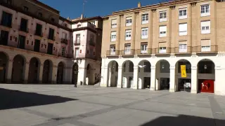 La plaza de López Allué de Huesca