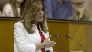 La presidenta en funciones de la Junta, Susana Díaz