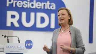La candidata del Partido Popular a la Presidencia del Gobierno de Aragón, Luisa Fernanda Rudi
