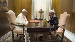 Encuentro del Papa y Raúl Castro en el Vaticano, en una foto de archivo.