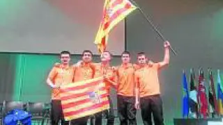 La bandera de Aragón ondeó bien alto en el recinto ferial IFEMA, en Madrid, durante la celebración de los Campeonatos Nacionales de FP.