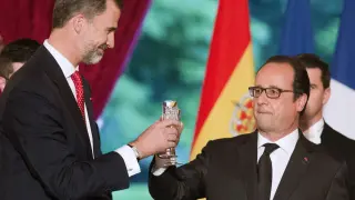 El Rey ha hecho referencia a la colaboración exterior de España y Francia