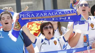 La afición del Real Zaragoza ha invadido Leganés
