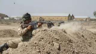 Entrenamiento de soldados iraquíes en Al Anbar