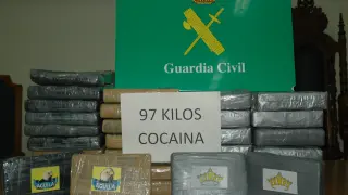97 kilos de cocaína