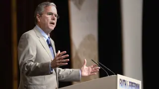 El exgobernador de Florida y candidato a las primarias republicanas Jeb Bush.