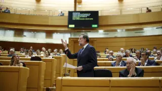 Rajoy en el senado.