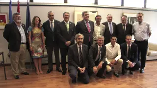 Javier Tebas junto con los principales responsables de las instituciones deportivas de España.