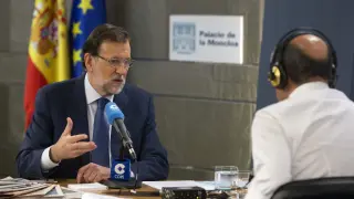 Rajoy, en la entrevista de este martes en la cadena Cope.