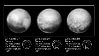 Imágenes  cercanas de Plutón tomadas por la nave espacial 'New Horizons'.