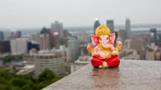 Ganesh, de viaje en Montreal, Canadá.