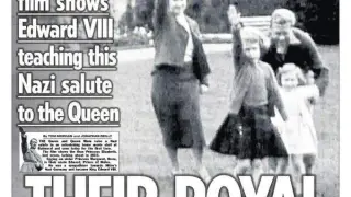 ​Polémica por el saludo nazi de Isabel II cuando era pequeña