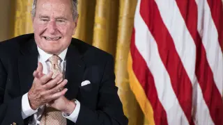 El expresidente de Estados Unidos, George, H. W. Bush, en 2013.