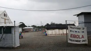 Un centro de tratamiento para enfermos de ébola en Liberia.