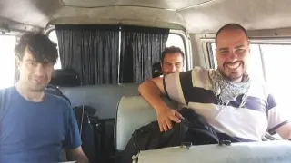 Los tres periodistas secuestrados