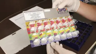 El Sistemas Personalizado de Dosificación (SPD) de un paciente.